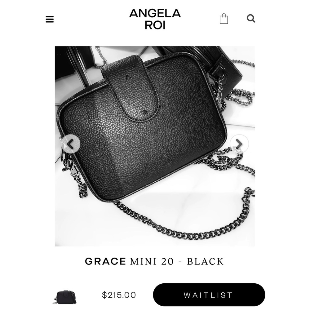 Angela Roi Grace Mini 20 - Black Crossbody Bag
